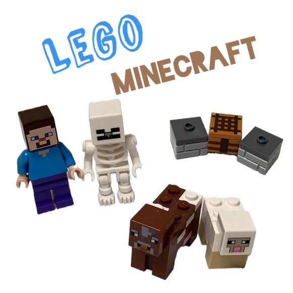 Lego Minecraft Minifigures 7 piece Set - Picture 1 of 10